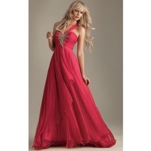 Night Moves Fuchsia Prom Dress!